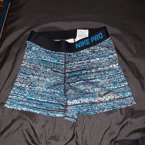 Blue nike pros